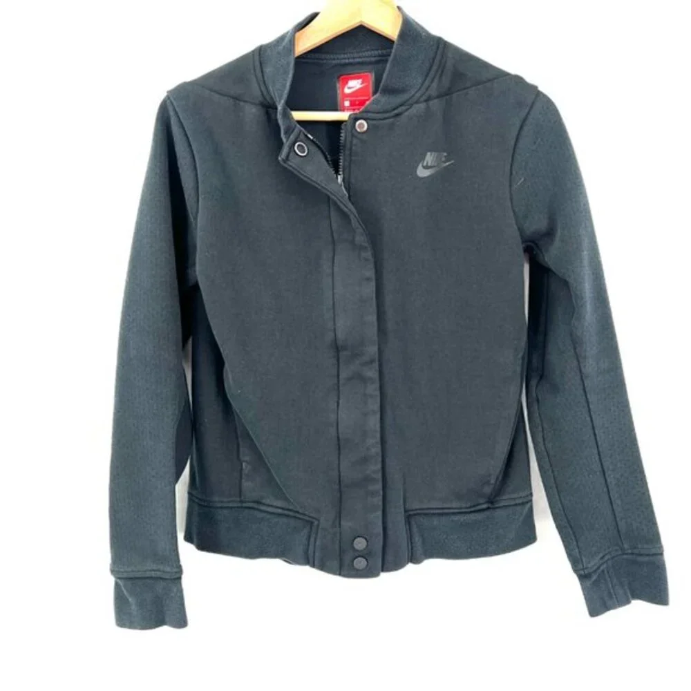 Nike tech fleece destroyer jacket black baseball soft sweatshirt black active S‎
